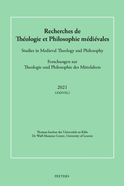 پرونده:The Recherches de Théologie et Philosophie Médiévales.jpg